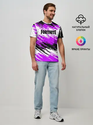 Мужская базовая футболка / Fortnite