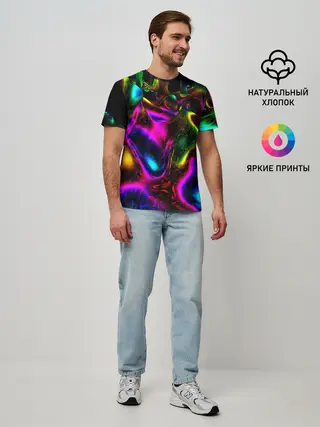 Мужская базовая футболка / В НЕОНЕ