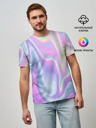 Мужская базовая футболка / Vaporwave