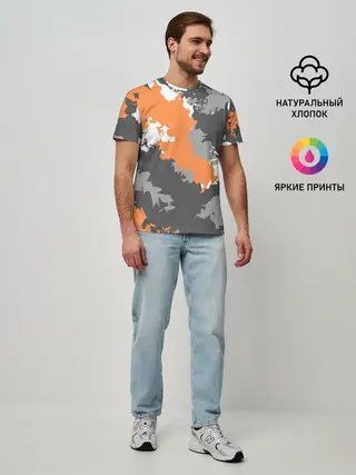Мужская базовая футболка / Камуфляж