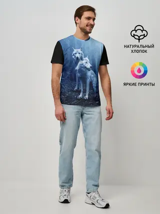 Мужская базовая футболка / Волки