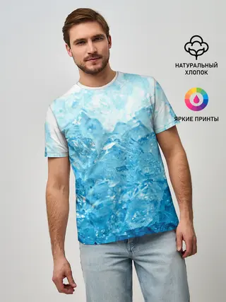 Мужская базовая футболка / Лёд