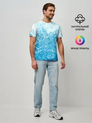 Мужская базовая футболка / Лёд