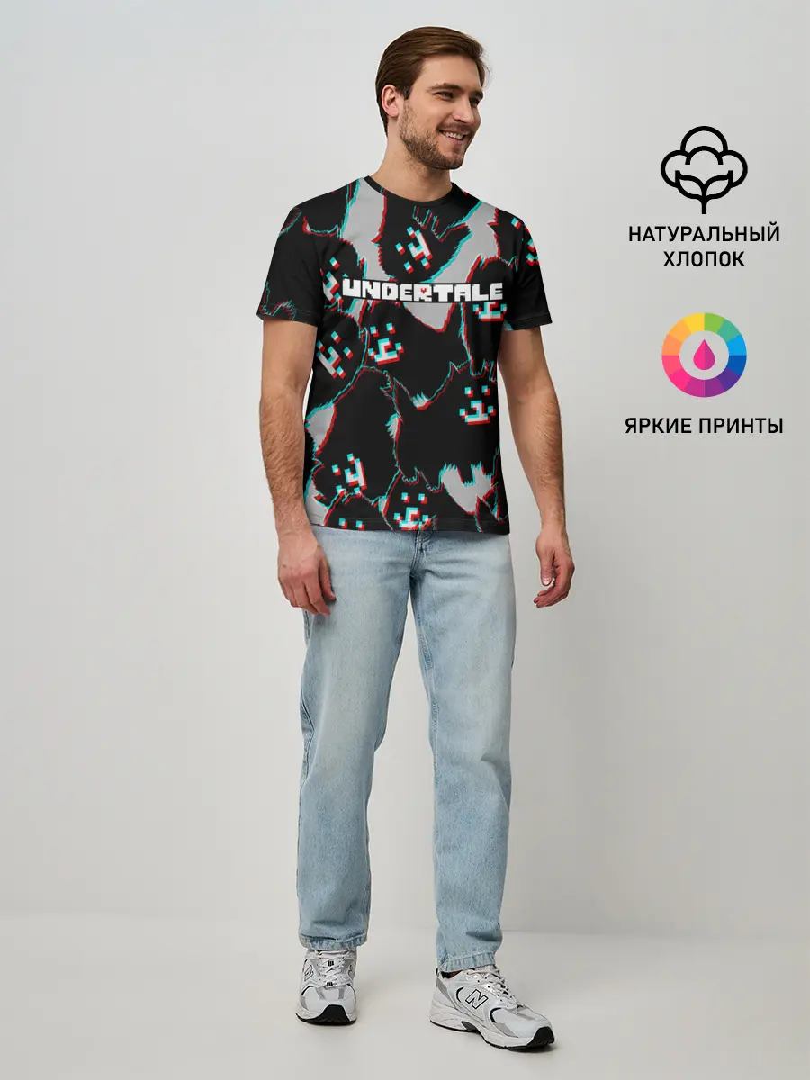Мужская базовая футболка / Undertale