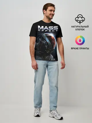 Мужская базовая футболка / Mass Effect