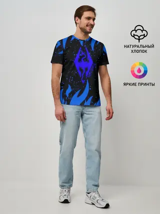 Мужская базовая футболка / SKYRIM