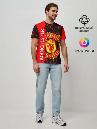 Мужская базовая футболка / МАНЧЕСТЕР / MANCHESTER UNITED