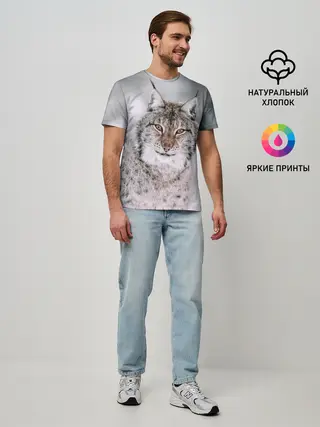 Мужская базовая футболка / Рысь
