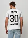 Мужская базовая футболка / Месси форма гостевая ПСЖ 21/22