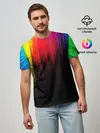 Мужская базовая футболка / КРАСКИ ГРАДИЕНТ