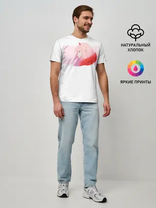 Мужская базовая футболка / Ноль два профиль