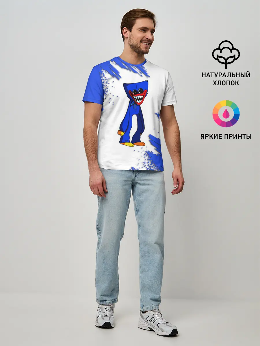 Мужская базовая футболка / Poppy Playtime