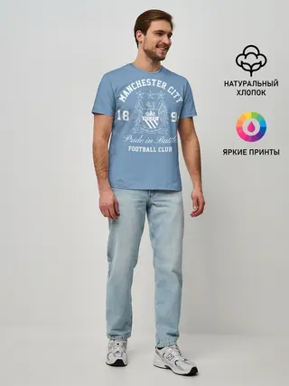Мужская базовая футболка / Манчестер Сити
