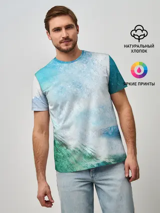 Мужская базовая футболка / Волны | Океан