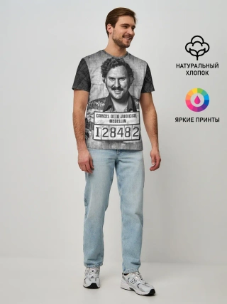 Мужская базовая футболка / Пабло Эскобар