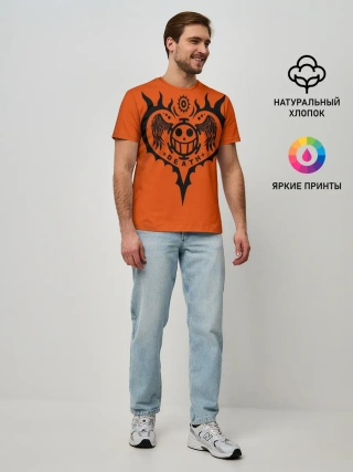 Мужская базовая футболка / сердце One Piece