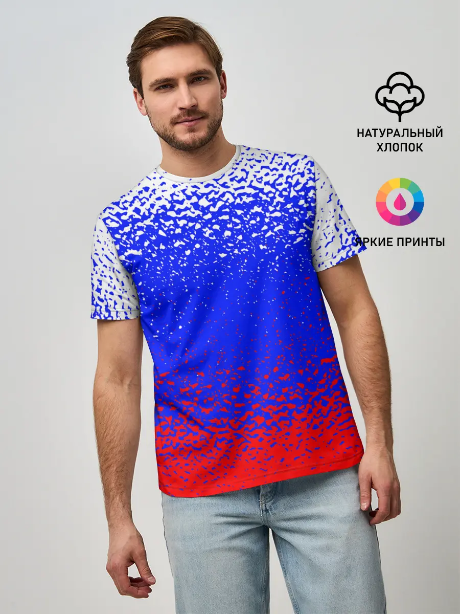 Мужская базовая футболка / Текстура.