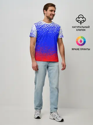 Мужская базовая футболка / Текстура.