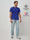 Мужская базовая футболка / В клетку