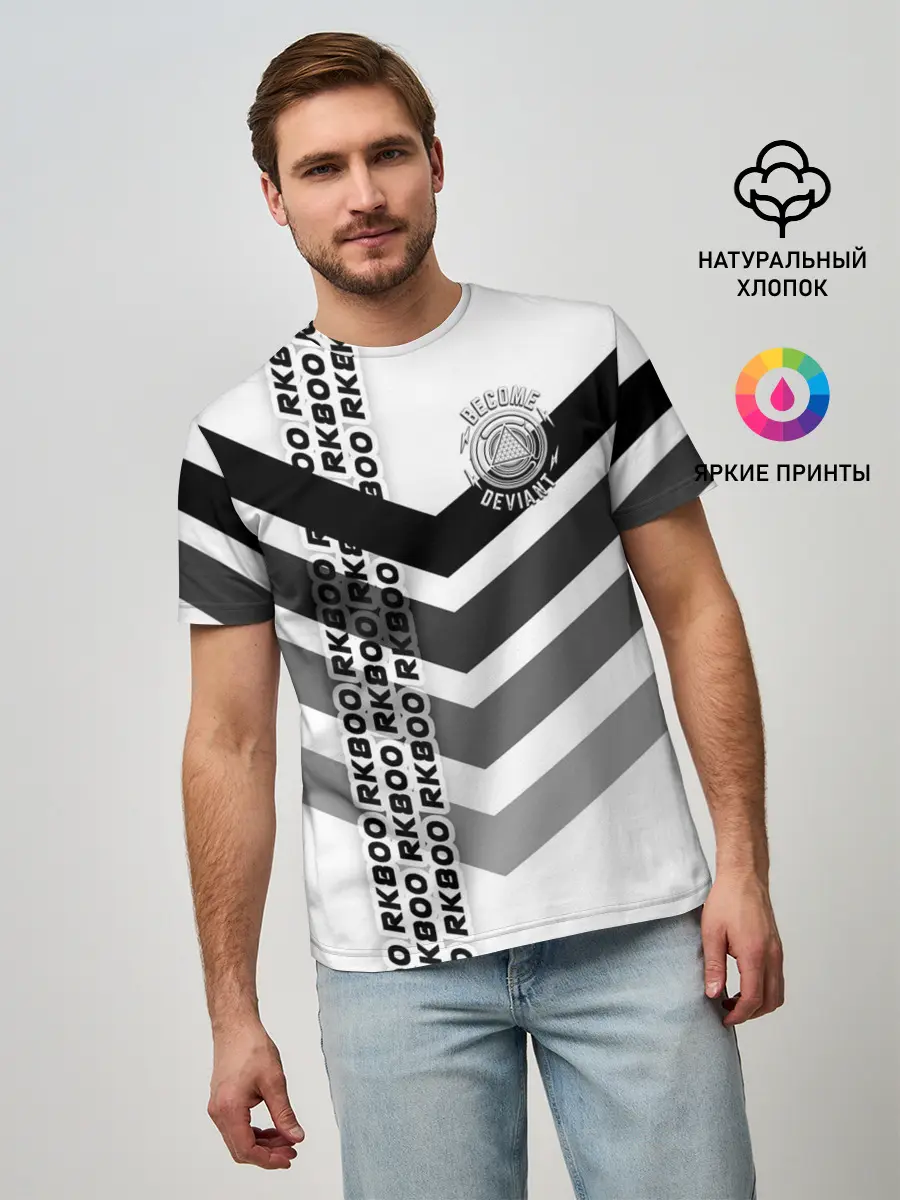 Мужская базовая футболка / RK800 become deviant