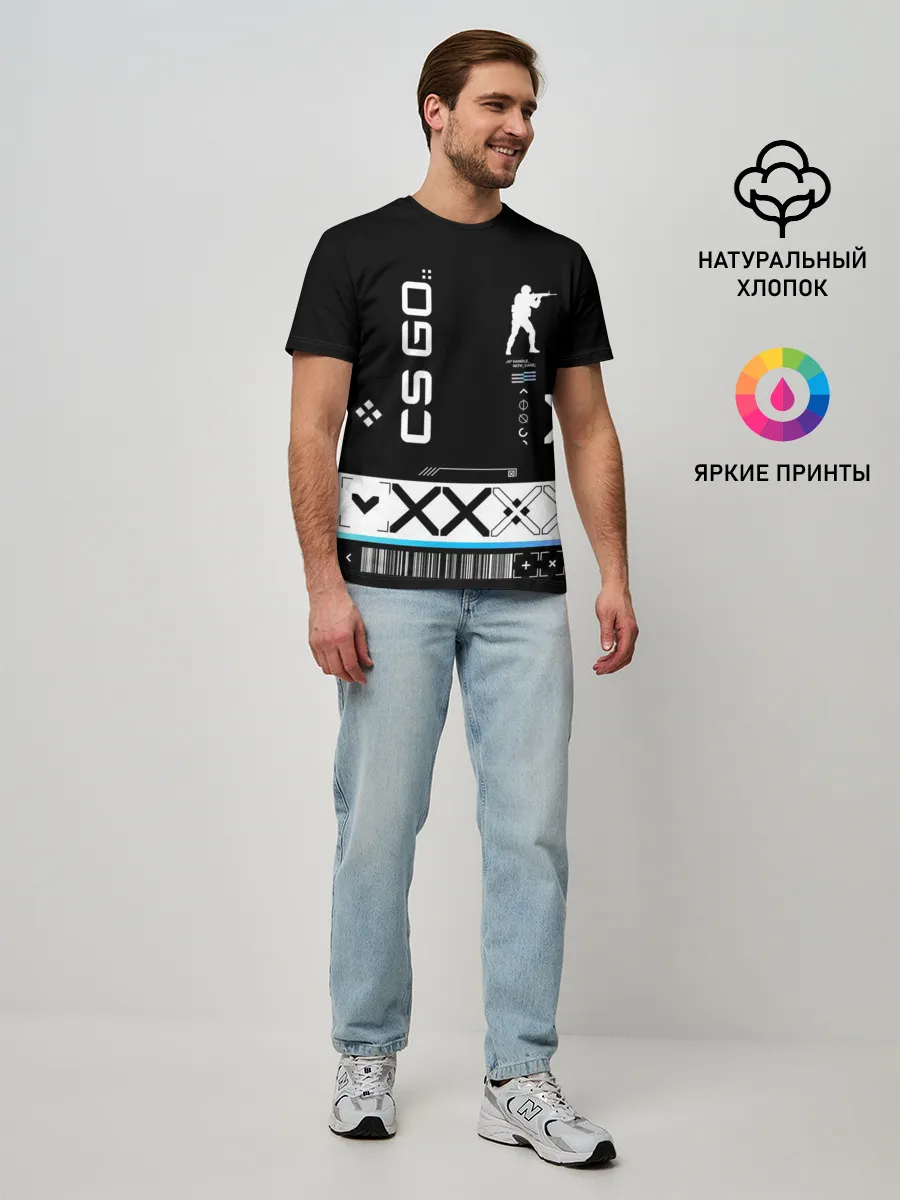 Мужская базовая футболка / Поток информации | СS:GO