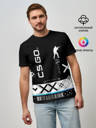 Мужская базовая футболка / Поток информации | СS:GO