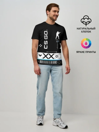 Мужская базовая футболка / Поток информации | СS:GO