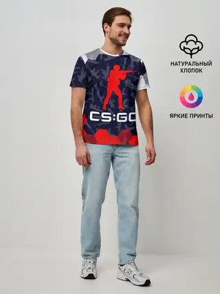 Мужская базовая футболка / CS GO | КС ГО