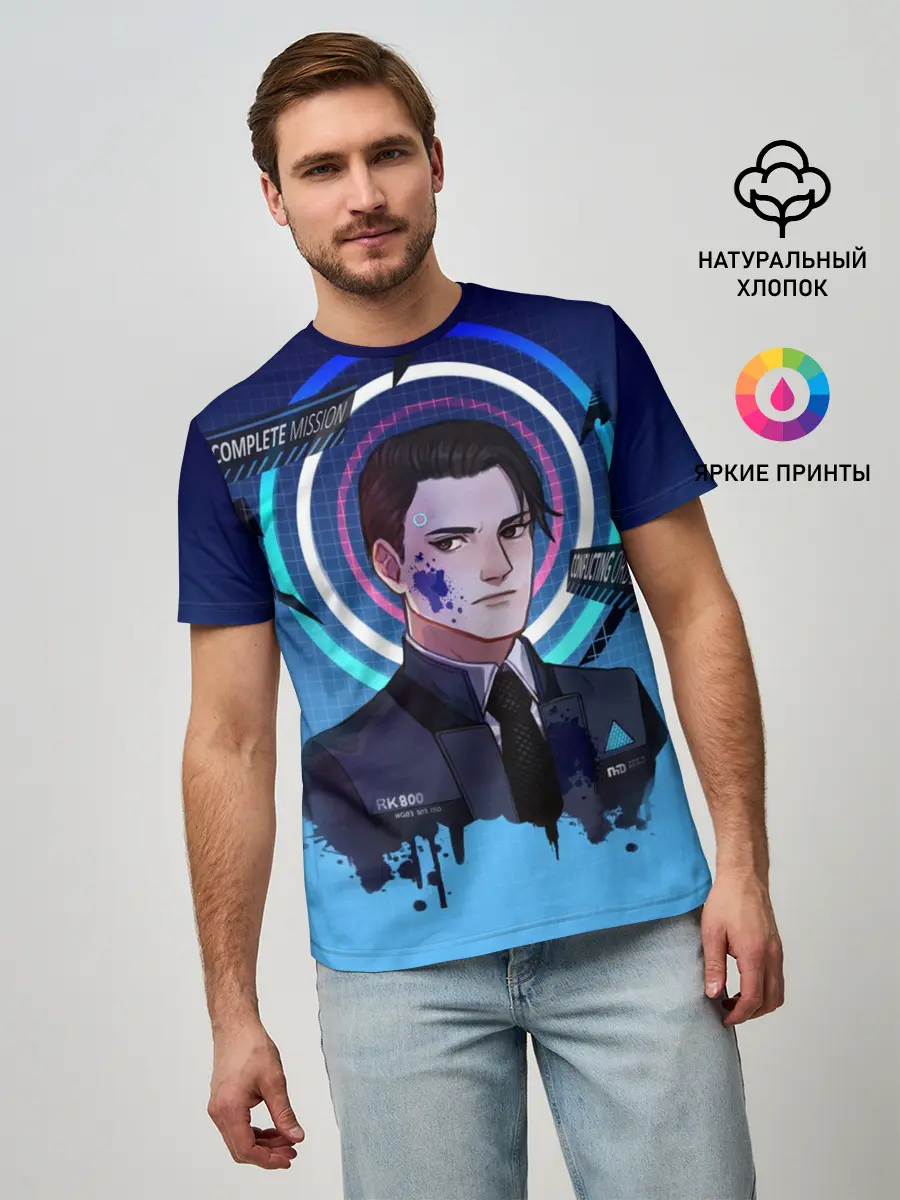 Мужская базовая футболка / Detroit: Become Human