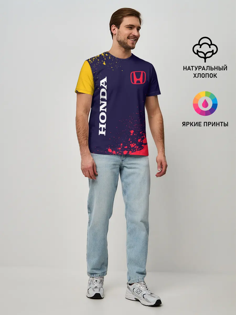 Мужская базовая футболка / HONDA / ХОНДА