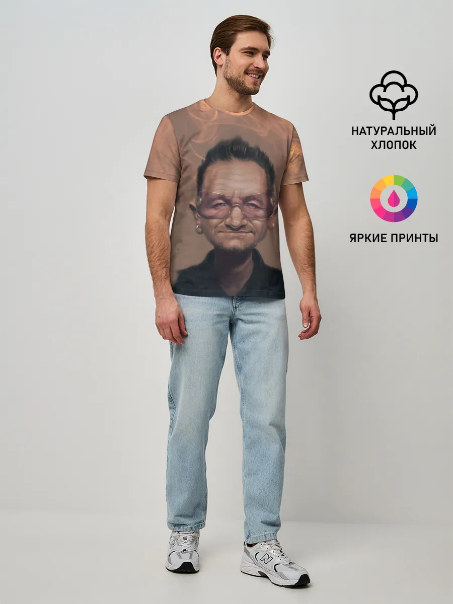 Мужская базовая футболка / БОНО | U2 | Ю ТУ