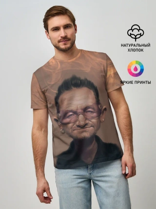 Мужская базовая футболка / БОНО | U2 | Ю ТУ