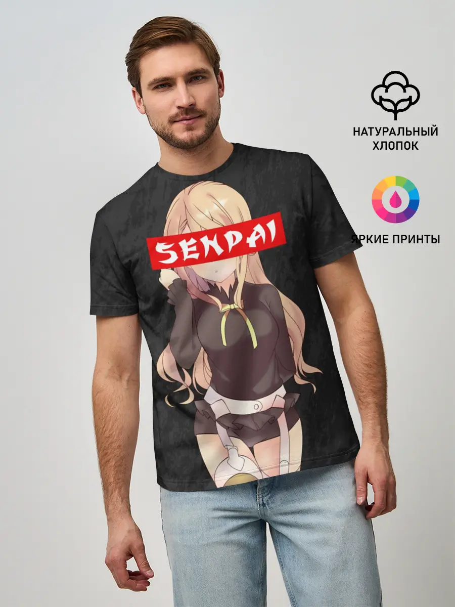 Мужская базовая футболка / SENPAI
