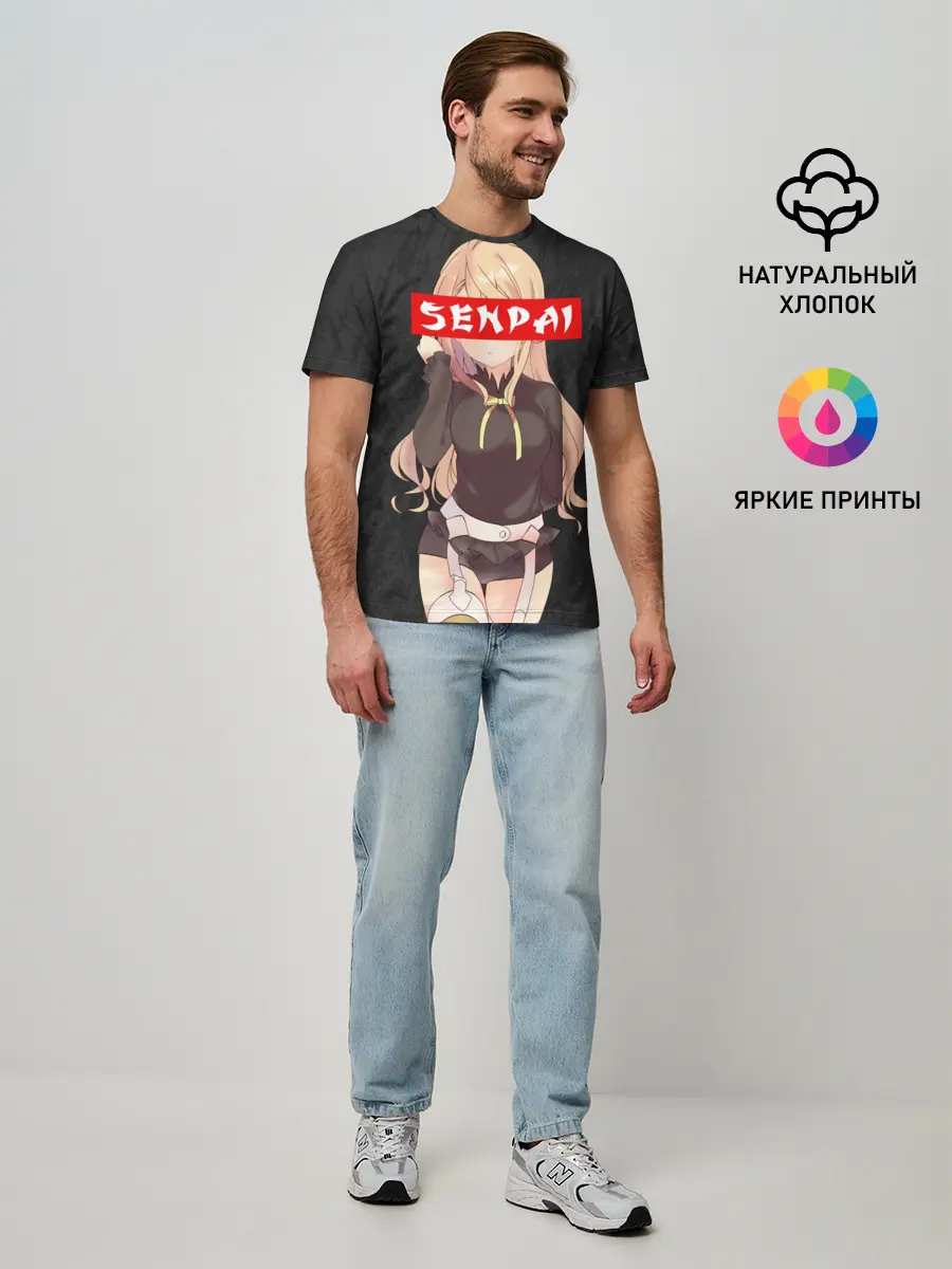 Мужская базовая футболка / SENPAI