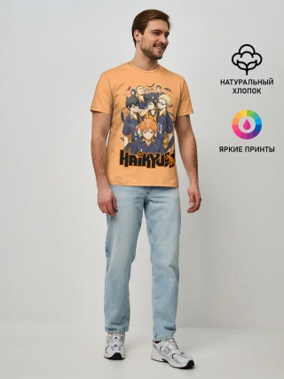 Мужская базовая футболка / Аниме Волейбол