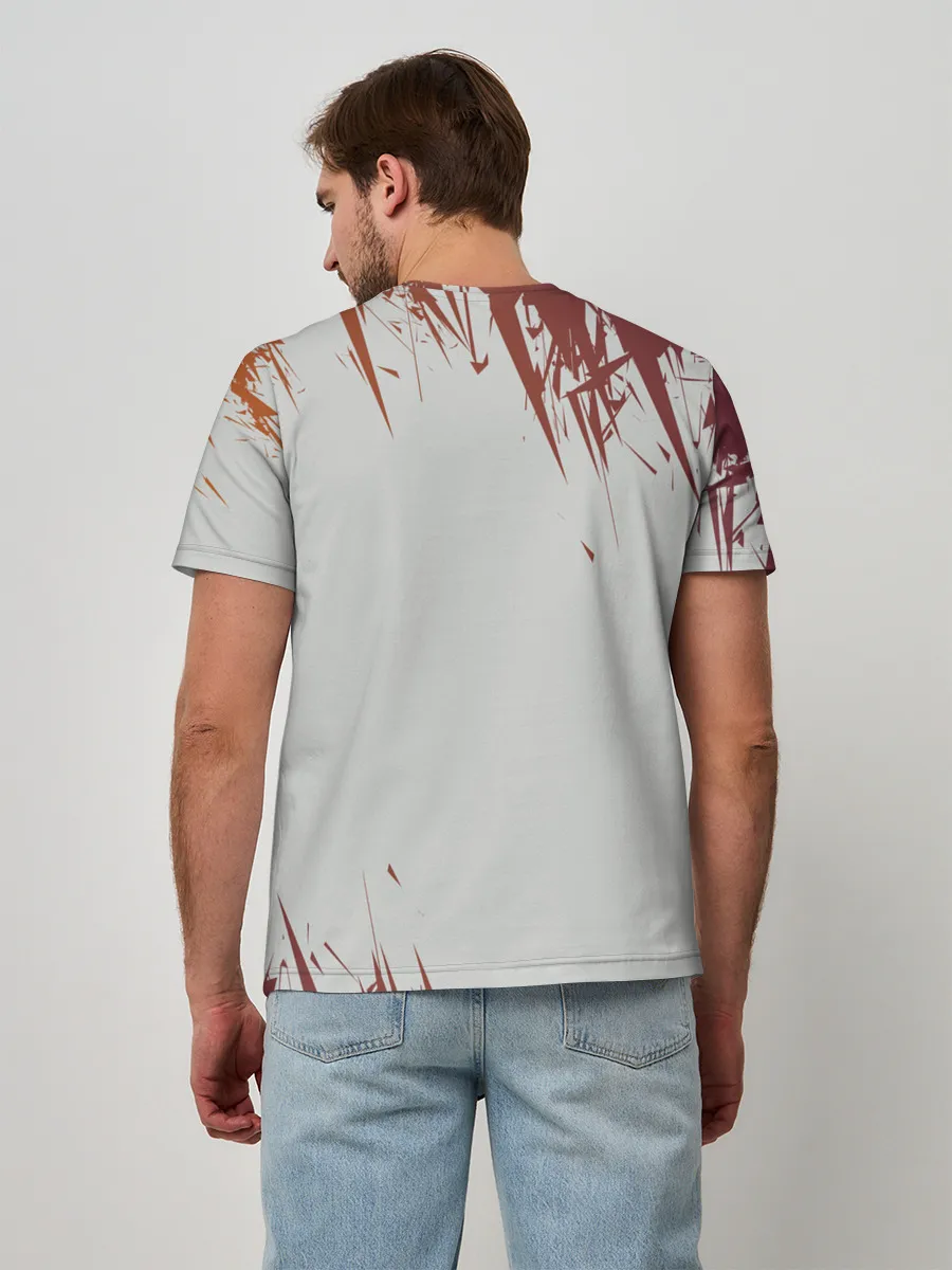 Мужская базовая футболка / КИАНУ РИВЗ | КИБЕРПАНК