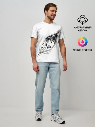 Мужская базовая футболка / Бруно Буччелати внутри из Джоджо