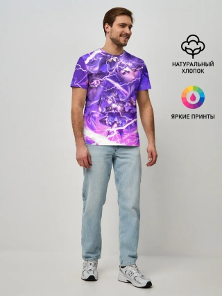 Мужская базовая футболка / Баал | Genshin Impact | Геншин Импакт