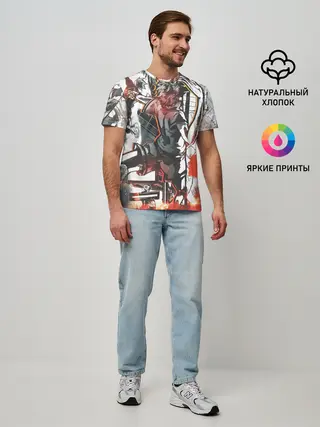 Мужская базовая футболка / Haikyu Haikyuu Haikuu