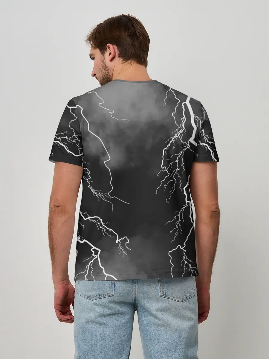 Мужская базовая футболка / METALLICA РАЗРЯД МОЛНИИ