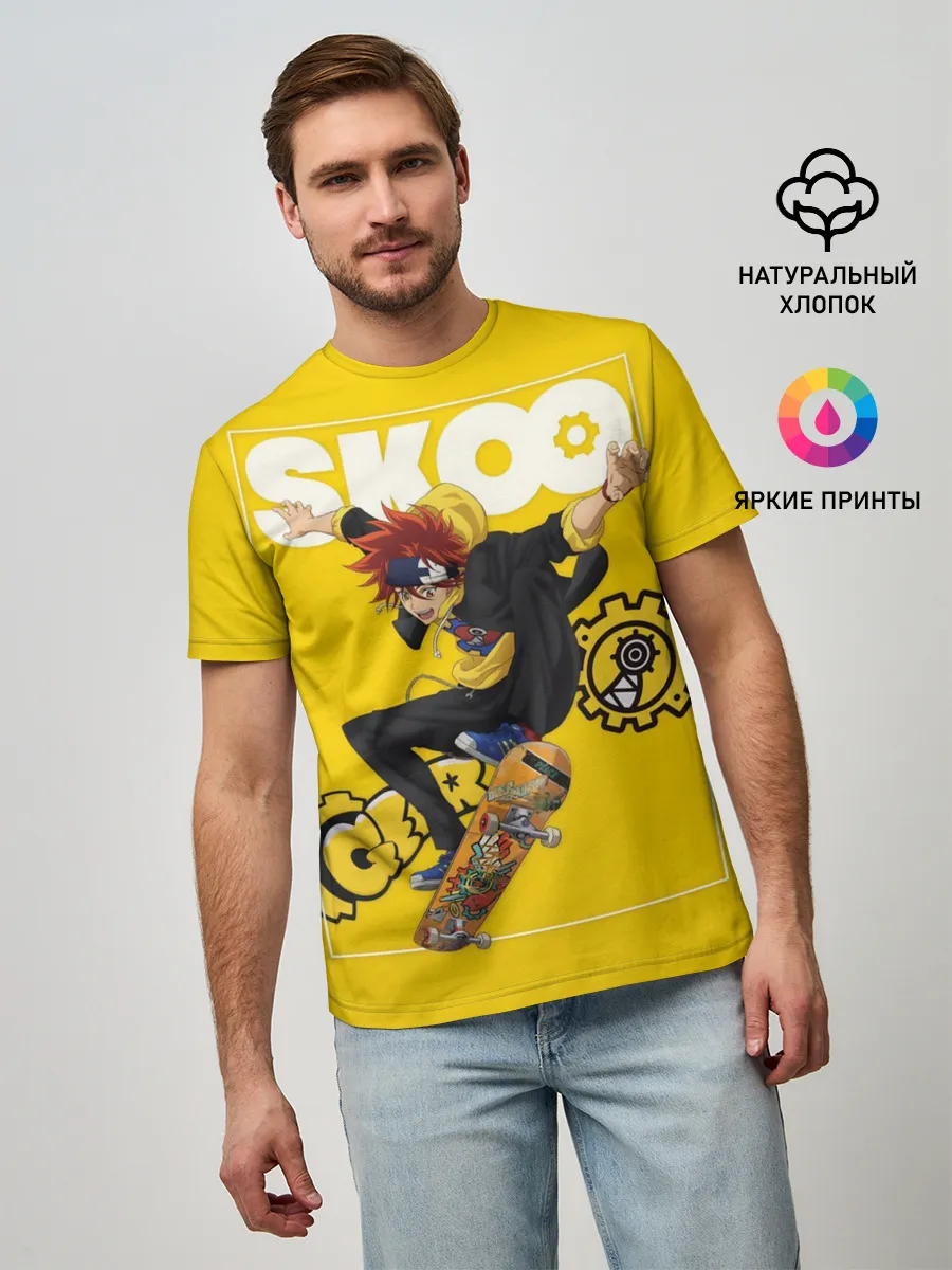 Мужская базовая футболка / SK8 the Infinity, Реки Кян