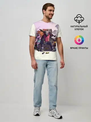 Мужская базовая футболка / Fortnite. Drift and Lama