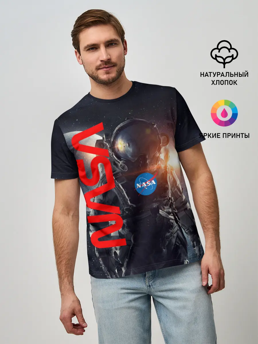 Мужская базовая футболка / Nasa Apollo 16