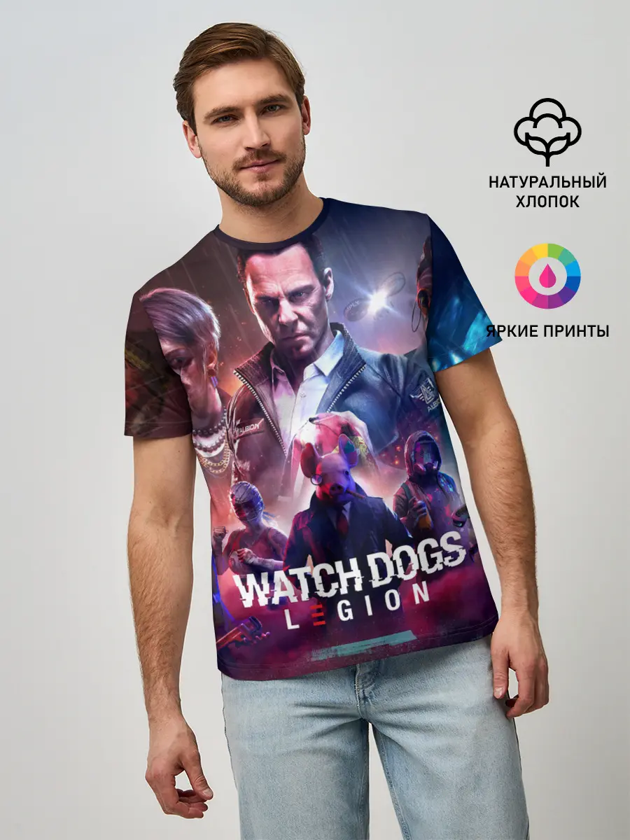 Мужская базовая футболка / WATCH DOGS:LEGION