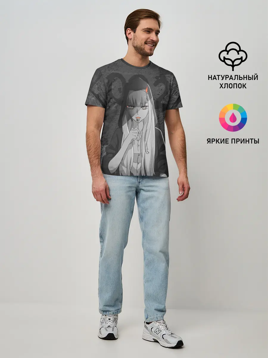 Мужская базовая футболка / Zero Two Меланхолия