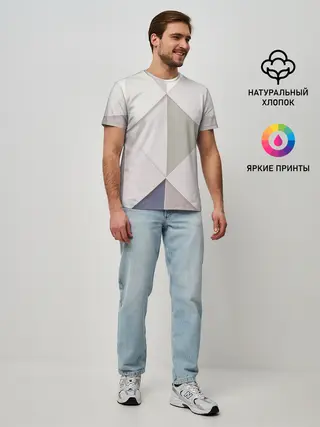 Мужская базовая футболка / Треугольники