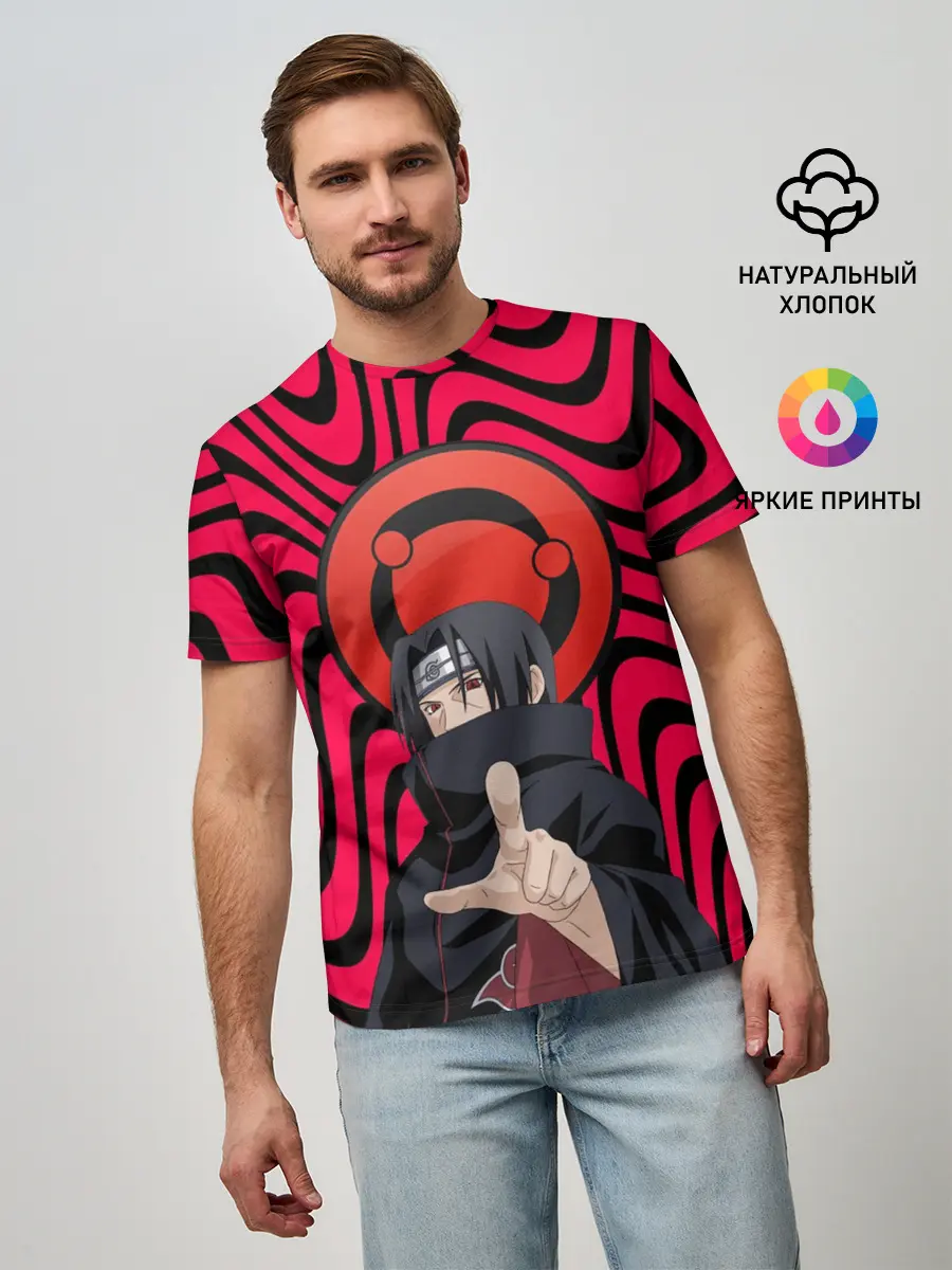 Мужская базовая футболка / Учихе Саске