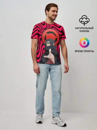 Мужская базовая футболка / Учихе Саске