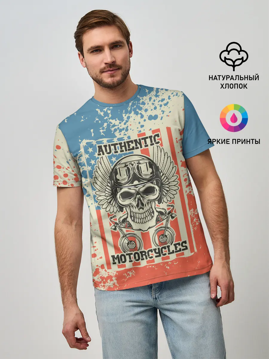 Мужская базовая футболка / Authentic Motorcycle