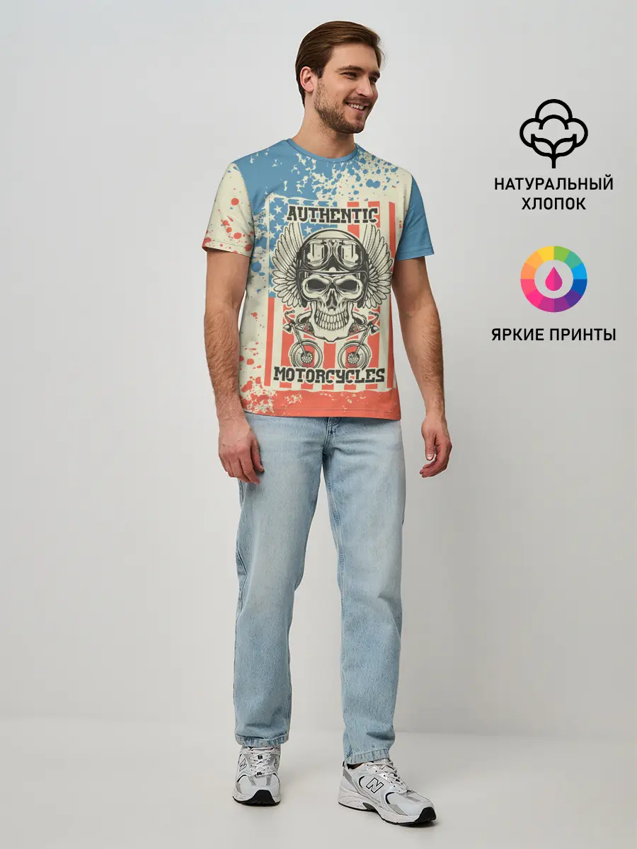 Мужская базовая футболка / Authentic Motorcycle